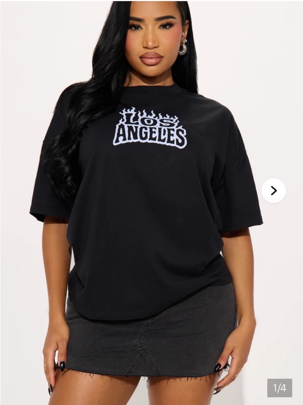 3 for $15 Fashion nova Black 'Los Angeles' Graphic Tee size small